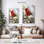 Cardinal Brampt Northern sur une branche fleurie-108423370