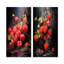 Rubis en relief, fruit framboise - ensemble d'art mural sur toile 2 fruits-1953120922-1953120921