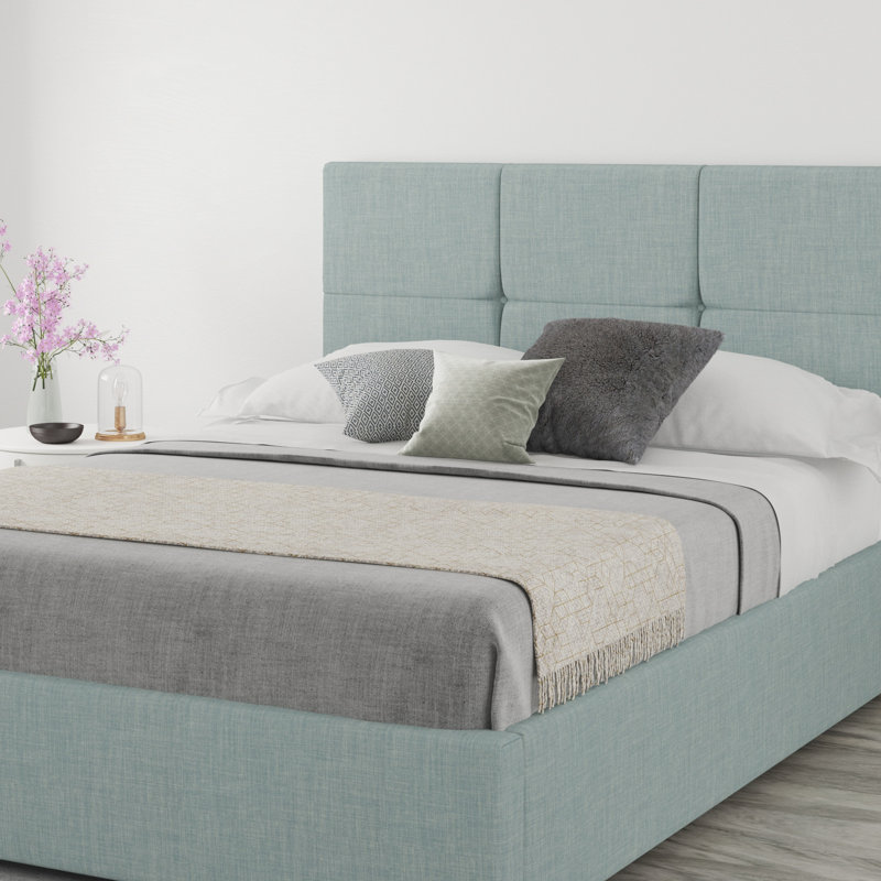 Kellen Upholstered Headboard, Linen Sky, Kingsize (5')