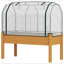 Lit de jardin surélevé en bois de sapin et acier avec housse PE Outsunny, 47,75 po x 21,75 po x 46 po