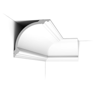 7-1/16 in x 7-1/16 in x 78-3/4 in Primed White Plain Polyurethane Crown Moulding