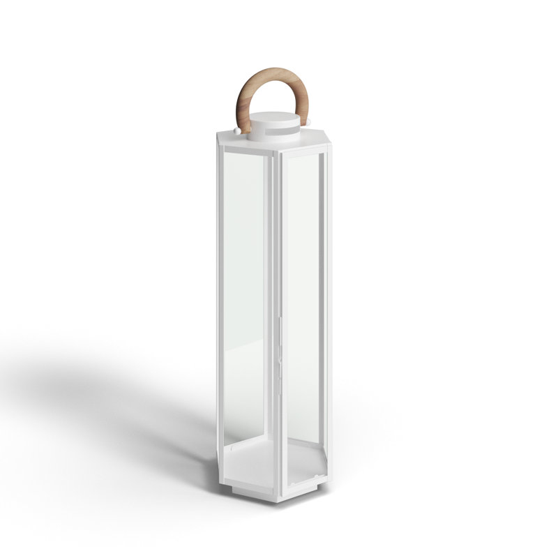 Floor Lantern, 29" H x 8" W x 9" D, Black