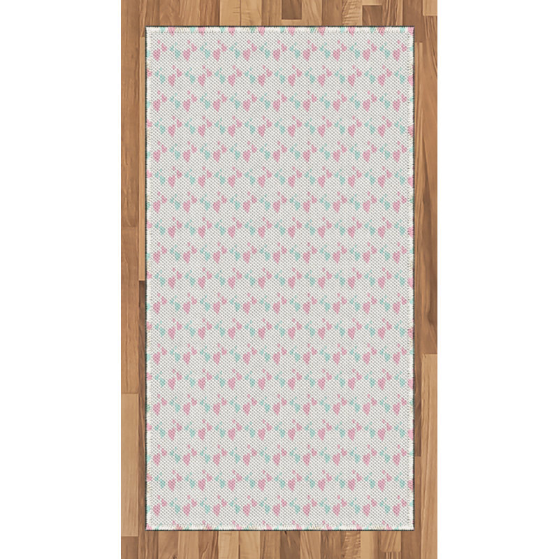 Love High Density Long Fiber Poly Threads Decorative Area Rug Carpet, Rectangle 2'7" x 5'