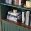 Buffet arqué autoportant avec applique décorative, en MDF anti-rayures, tablettes ajustables, sangle anti-basculement, bibliothèque à vin pour salon et salle à manger-719557293