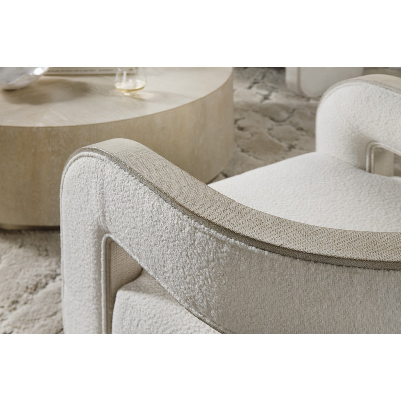 Fauteuil d'appoint CC en cascade de polyester de 74,93 cm de large