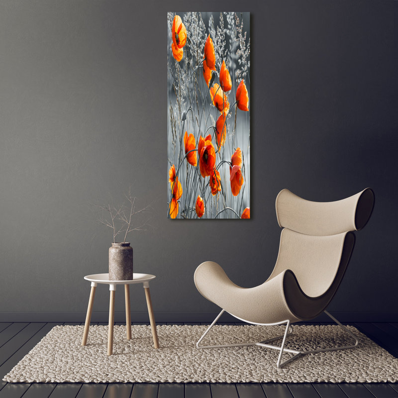 Field Poppies - Wrapped Canvas Print