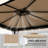 Gazebo Replacement Canopy, Gazebo Top Cover With Double Vented Roof For Garden Patio Outdoor (TOP ONLY)
