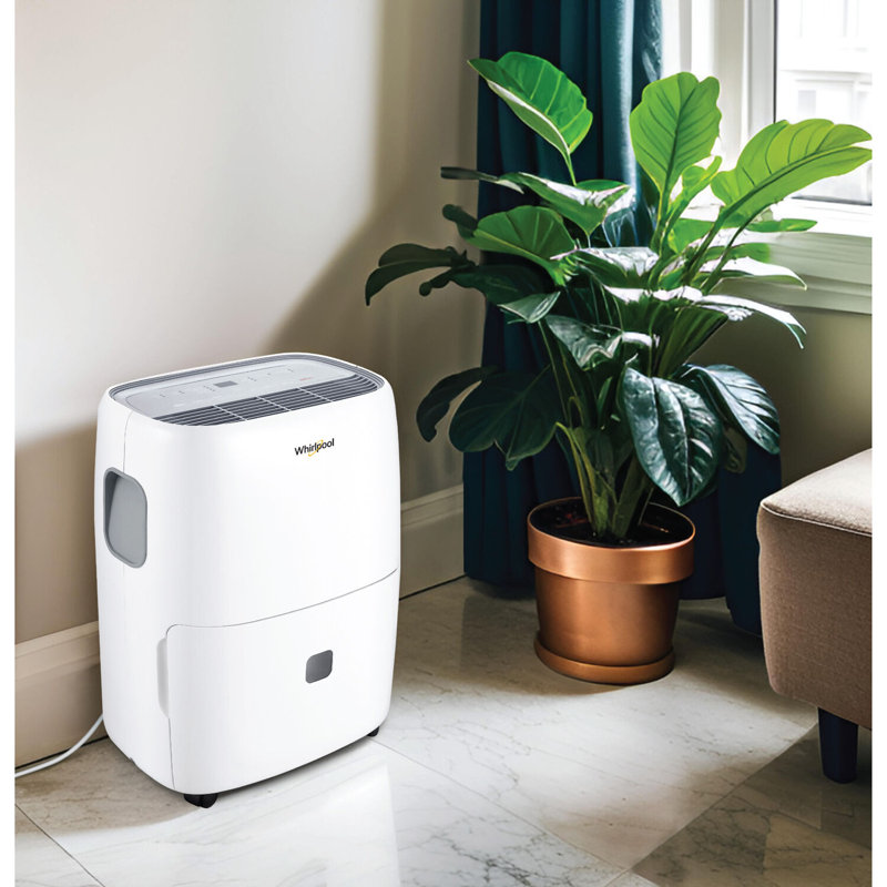 Whirlpool White 30-Pint Portable Energy Star Dehumidifier