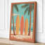 Surfboards at Sunset Coastal - Wrapped Canvas-1980627970-1980627979