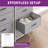  2 - Piece Set | 17.7'' W 4 - Drawer Dresser With Breathable Fabric & Sturdy Metal Frame-1155366684