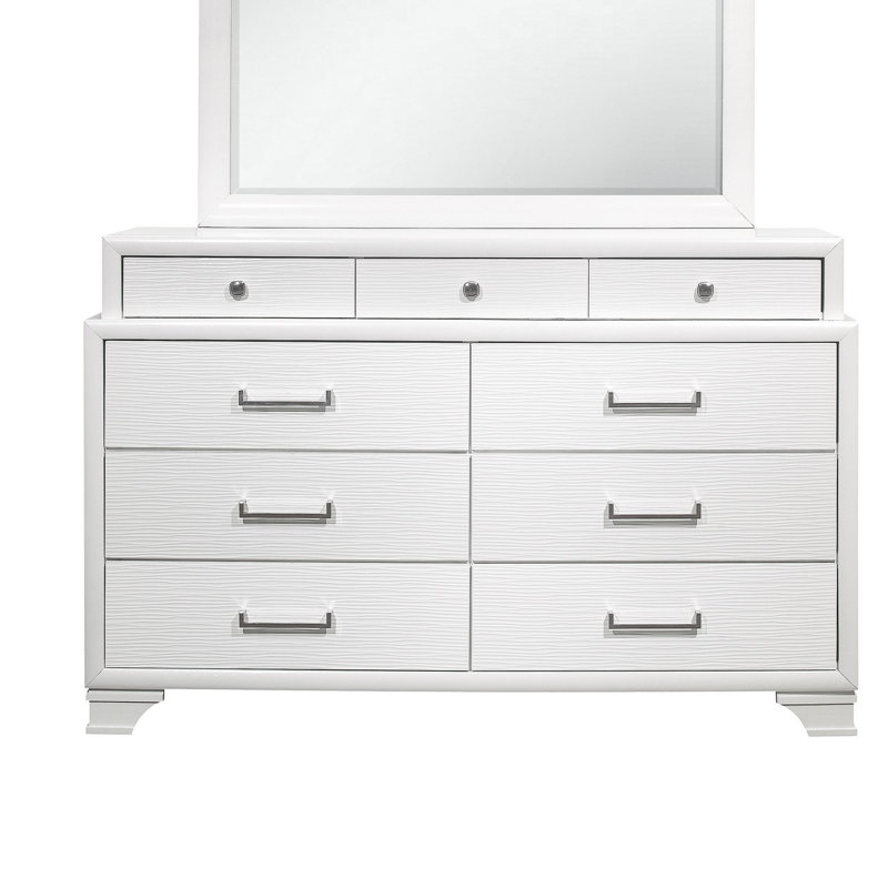 Commode double 59 po 59 po, Blanc