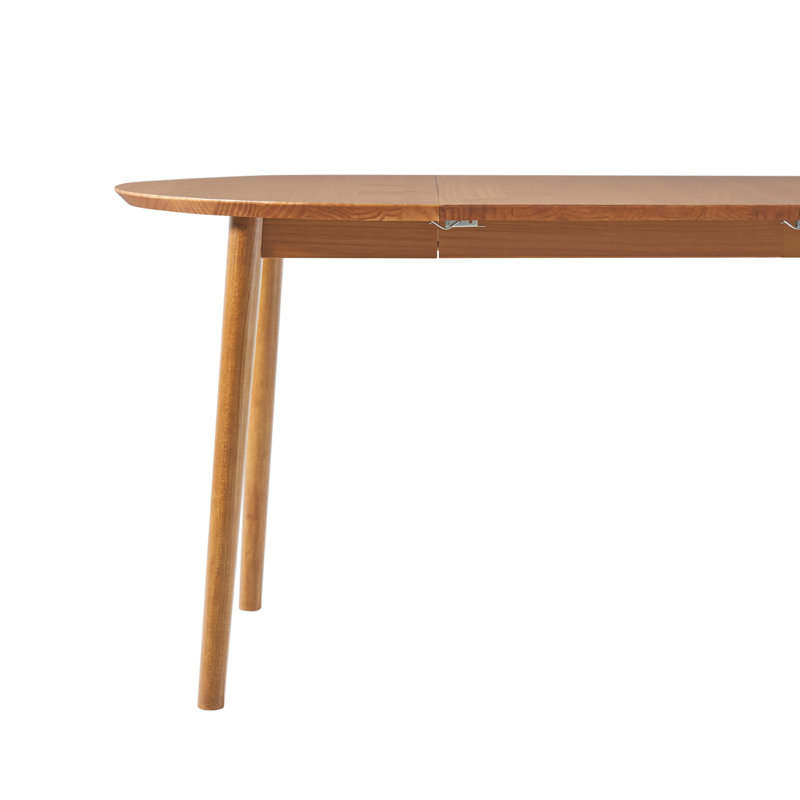 Table de salle à manger extensible Linelle, Caramel