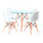 Shelba 4 - Person Glass Top Four Leg Dining Set-2072005321
