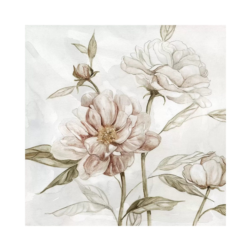 Washed Botanical II by Carol Robinson - Print on Canvas, Wrapped Canvas, 66.04 cm H x 66.04 cm W x 1.91 cm D
