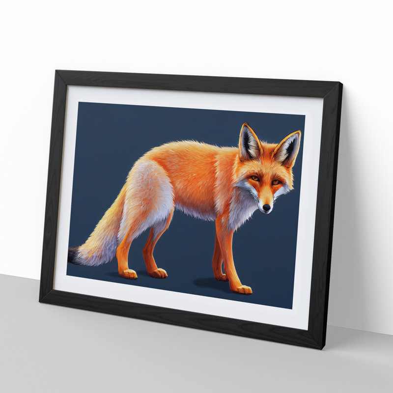 Special Fox - Framed Print, Black, 46cm H x 64cm W x 2cm D