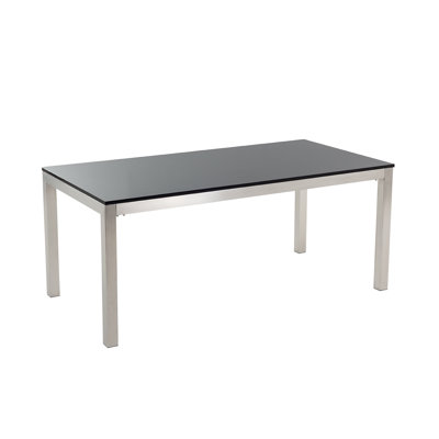 Chetna Rectangular Stone Outdoor Dining Table - 180 cm W 90 cm D