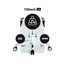 DIABLO CHAIRS White/Black Executive Chair with Wheels