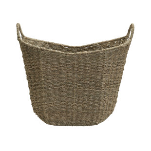 Woven Basket with Handle, Vietnam Traditional Handmade Rattan Wicker Storage  Basket – Paintingforhome