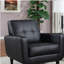 Fauteuil d'appoint à rail noir
