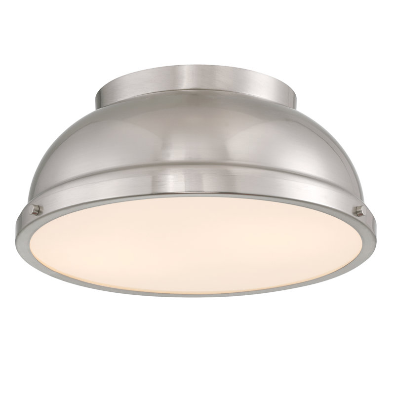 Plafonnier encastré 2LT, nickel