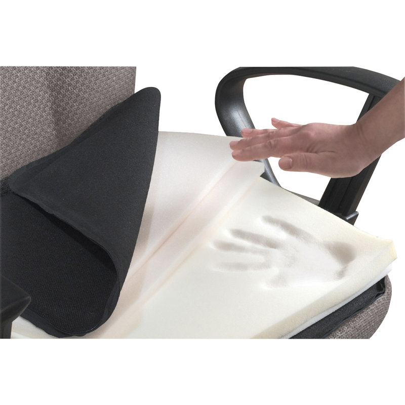 Coussin de siège avec sangle élastique, Noir