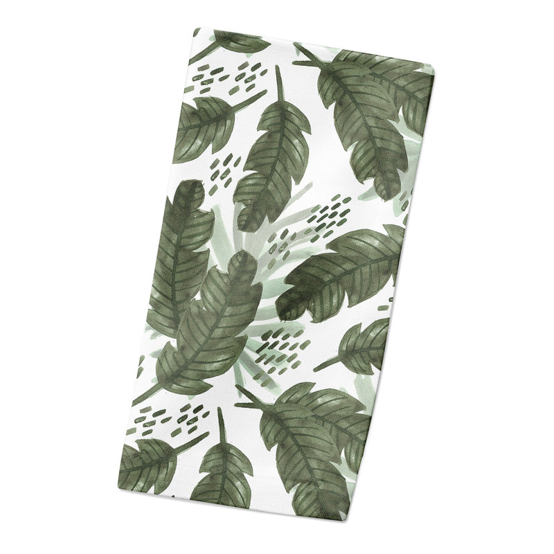 Laurelai Cotton Floral Square Napkin