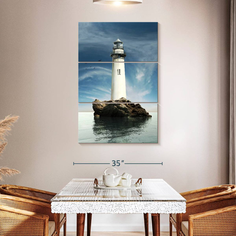 Rock island lighthouse Aletra, H 65 po x l 42 po