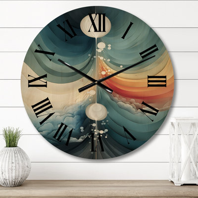 Horloge murale Contemplating Divinity Circular Harmony III
