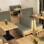 Banc rembourré Nordic Cafe