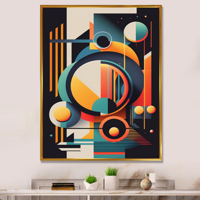 «Minimal Bauhaus Dimensions IV», reproduction encadrée sur toile