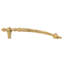 EDGAR BEREBI BELLEVIEW VERTICAL ONLY 6" CENTER TO CENTER PULL IN MUSEUM GOLD PLATE