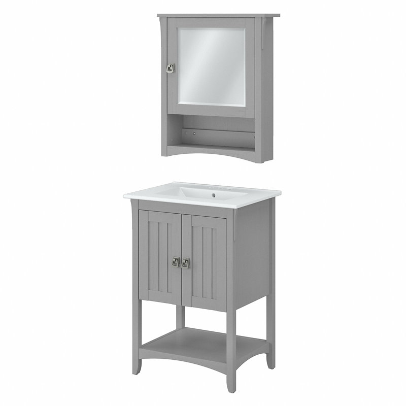 Single Bathroom Vanity with Ceramic Top