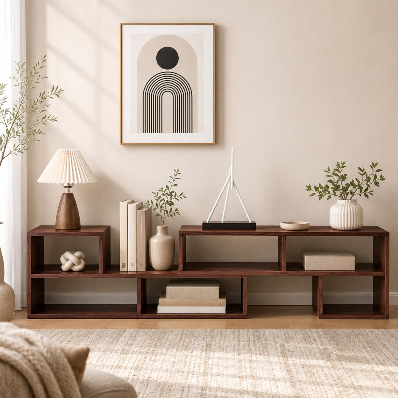 Dark Walnut Modular TV Stand