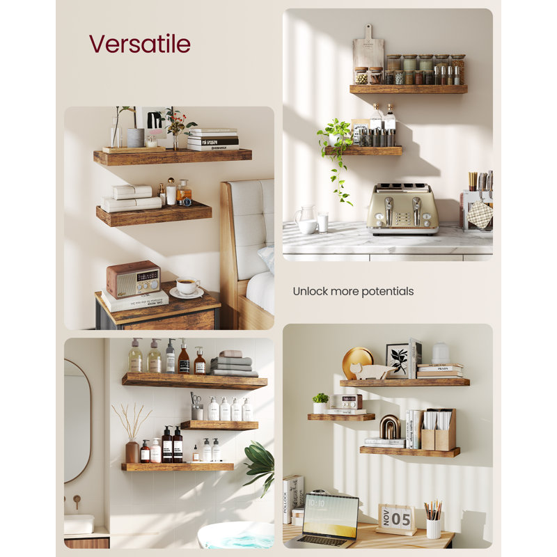 4 Piece Floating Shelf