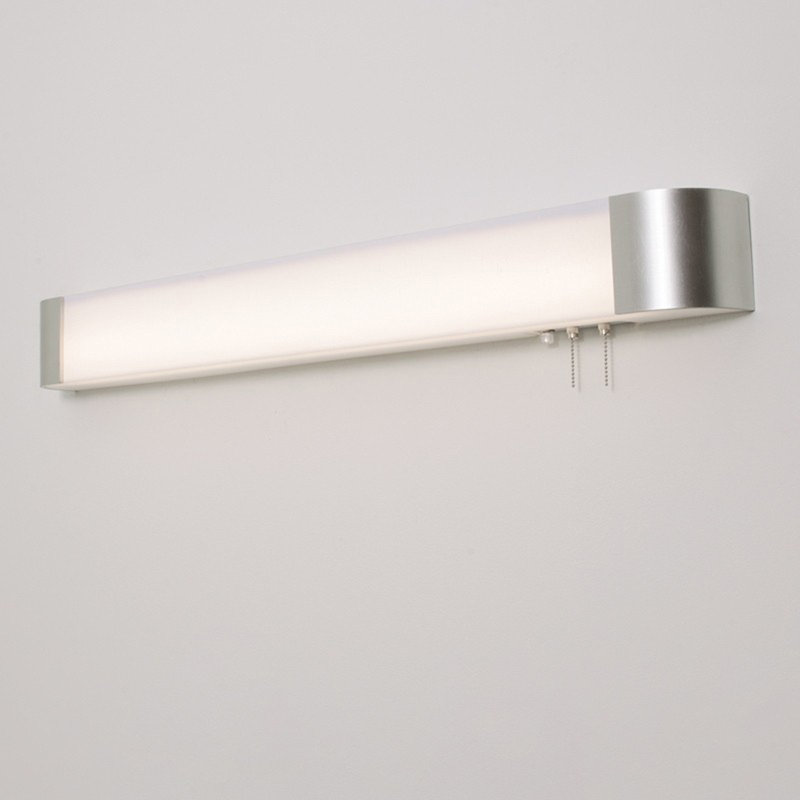 Quon Acrylic Flush Mount, Satin Nickel, 5"H x 52"W x 5"D
