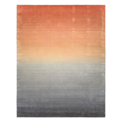 Multi Size Hand Loomed Wool Gray Ombre Modern & Contemporary Rug
