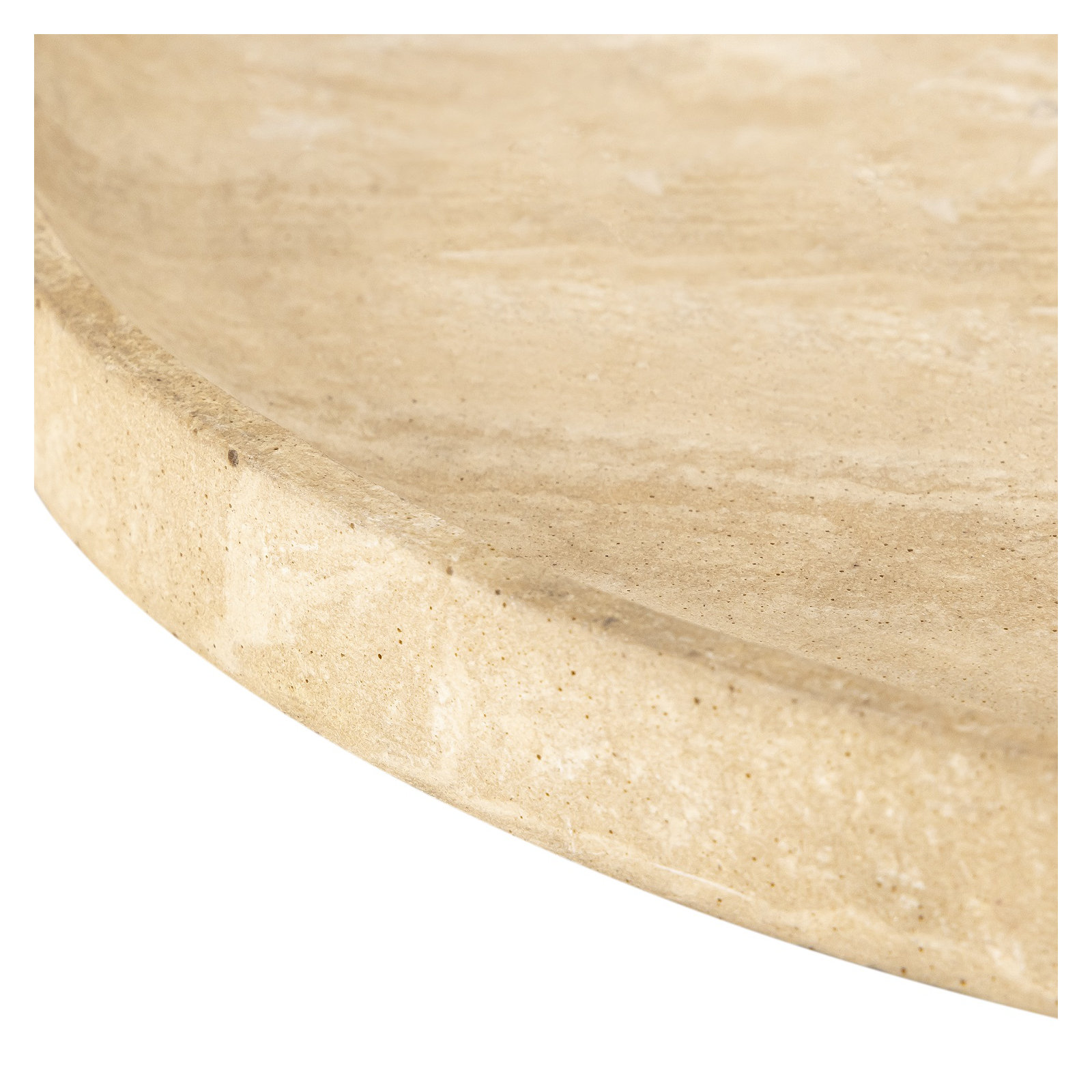 Organic Large Serving Platter Resin, 16.1" W x 16.1" D