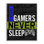 «Gamers Never Sleep», art de la giclée encadrée par Kim Allen