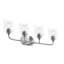 Ensemble de meuble-lavabo 4 lumières en chrome poli avec abat-jour en verre transparent Ilia-127379909-130106833