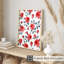 «Floral Red Roses V», reproduction d'art sans cadre-1374498027