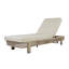 Ensemble de chaise longue Bodhi tissé avec dossier réglable, table d'appoint et coussin-129380600-129380601
