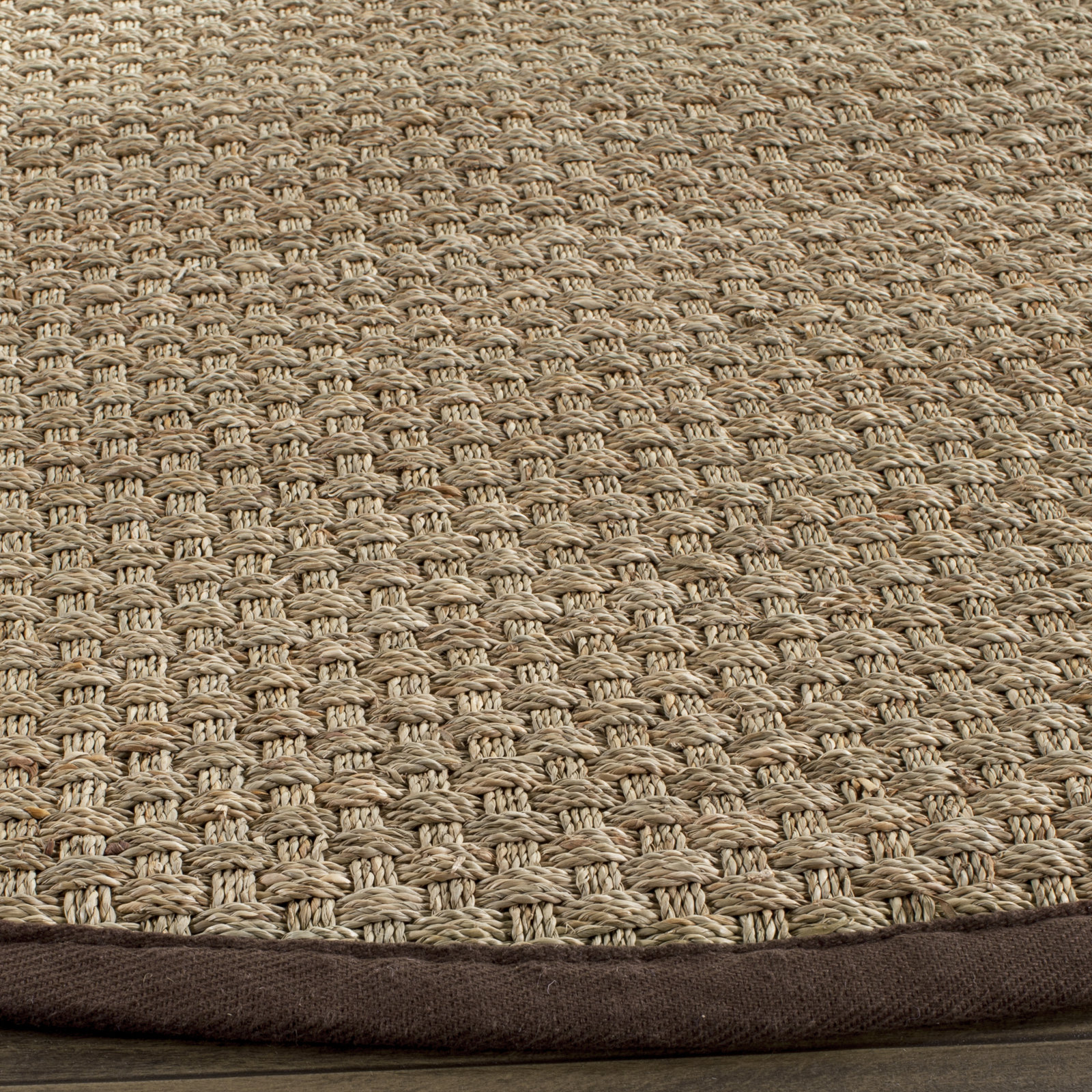 Debroh Natural Fiber Seagrass Rug, Rectangle 3' x 5'