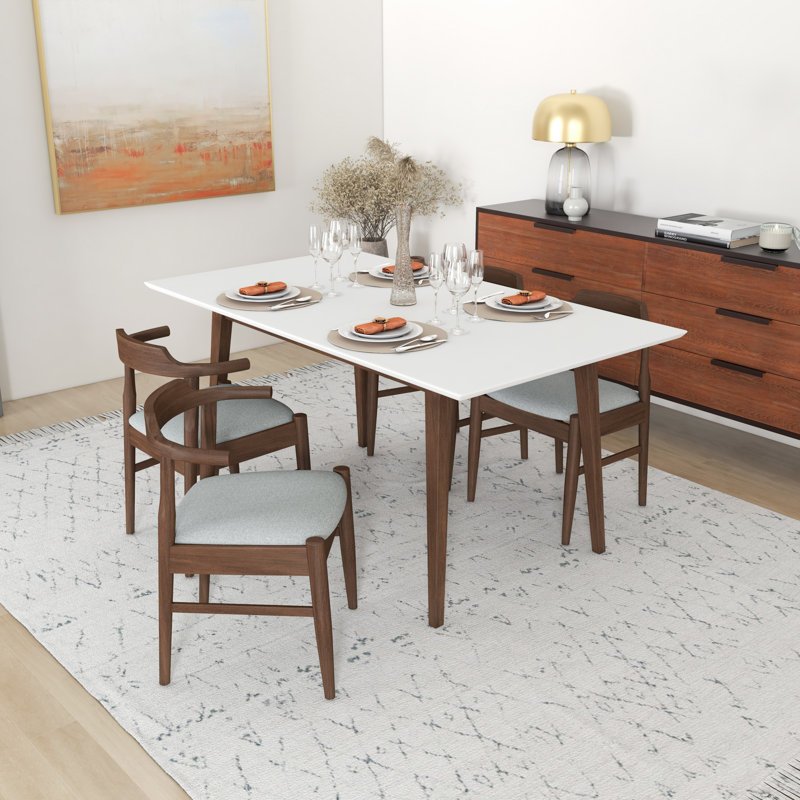 4 - Person Solid Wood Top Four Leg Dining Set