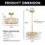 Lustre en cristal 5 lumières-564999425