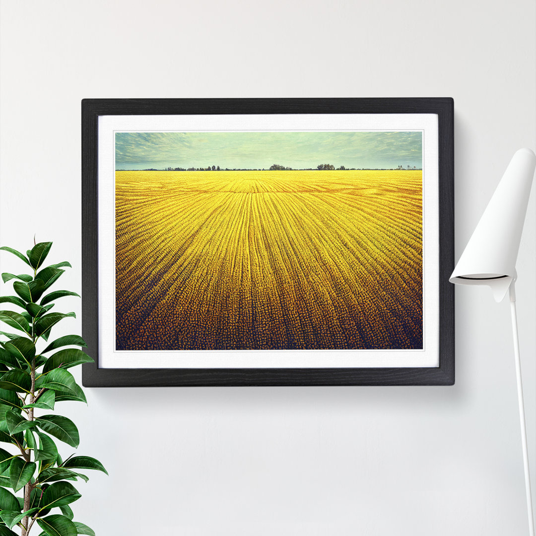 Splendid Wheat Field - Framed Print