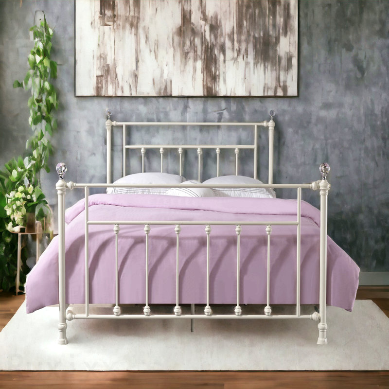Comet White Finish  Bed