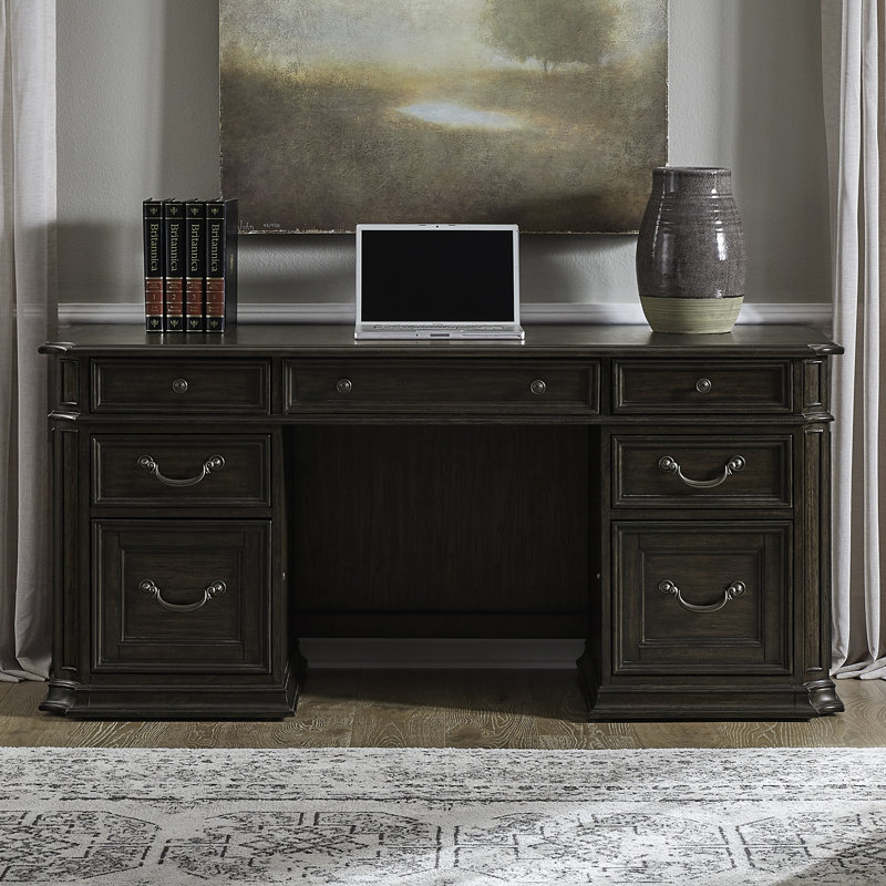 Dillmon Jr Executive Credenza w/ Decorative Bead Molding