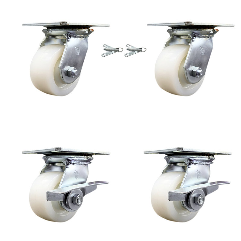 4 Piece Nylon Caster Set