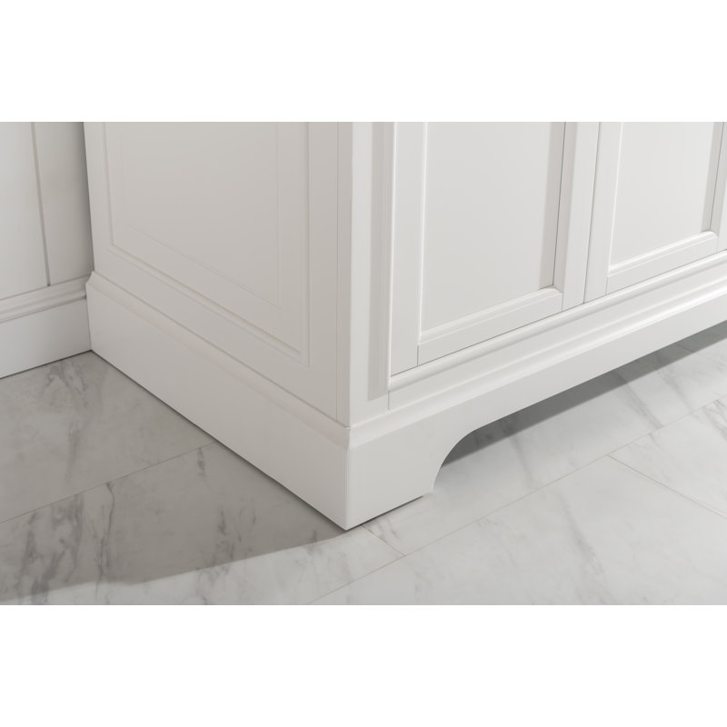 Ensemble de meuble-lavabo double 72 po Zoila, Blanc