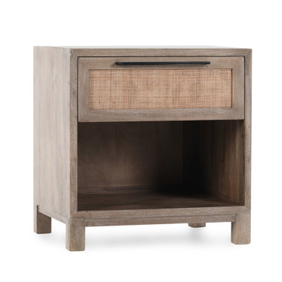 Jensen 1 - Drawer Solid Wood Nightstand in Brown